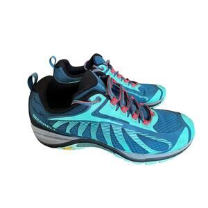 Merrell Siren Edge 3 Polar/Wave Hiking Shoes Womens Size 9.5 Blue Green Black